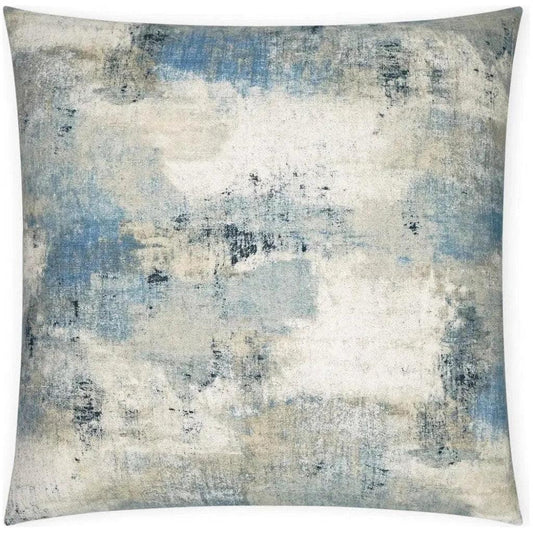 Antalya Denim Abstract Blue Large Throw Pillow Insert - LOOMLAN - D.V. Kap - Throw Pillows