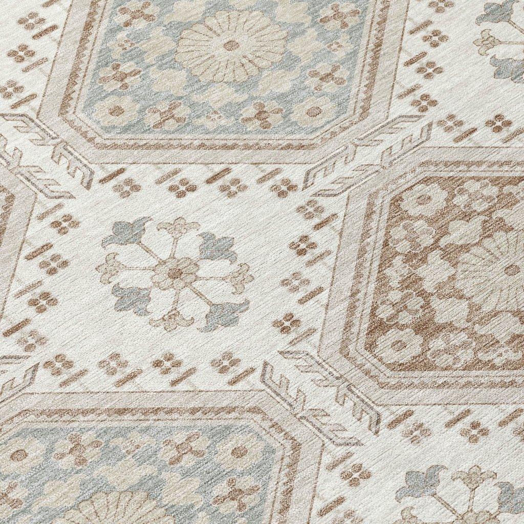 Antheya Ivory Washable Indoor - Outdoor Rug - LOOMLAN - LOOMLAN Rugs - Outdoor Rugs