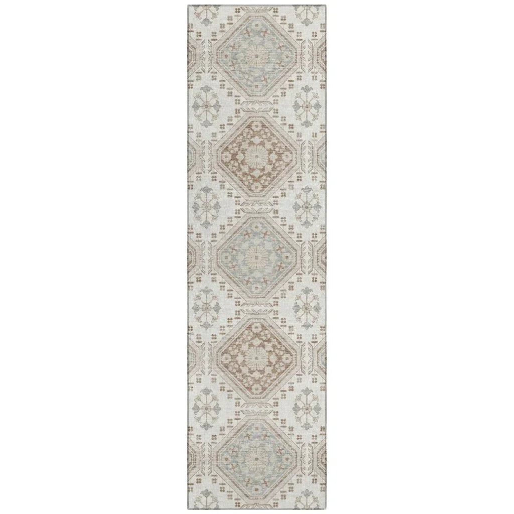 Antheya Ivory Washable Indoor - Outdoor Rug - LOOMLAN - LOOMLAN Rugs - Outdoor Rugs