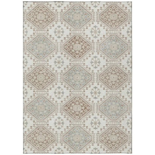 Antheya Ivory Washable Indoor - Outdoor Rug - LOOMLAN - LOOMLAN Rugs - Outdoor Rugs