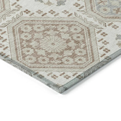 Antheya Ivory Washable Indoor - Outdoor Rug - LOOMLAN - LOOMLAN Rugs - Outdoor Rugs