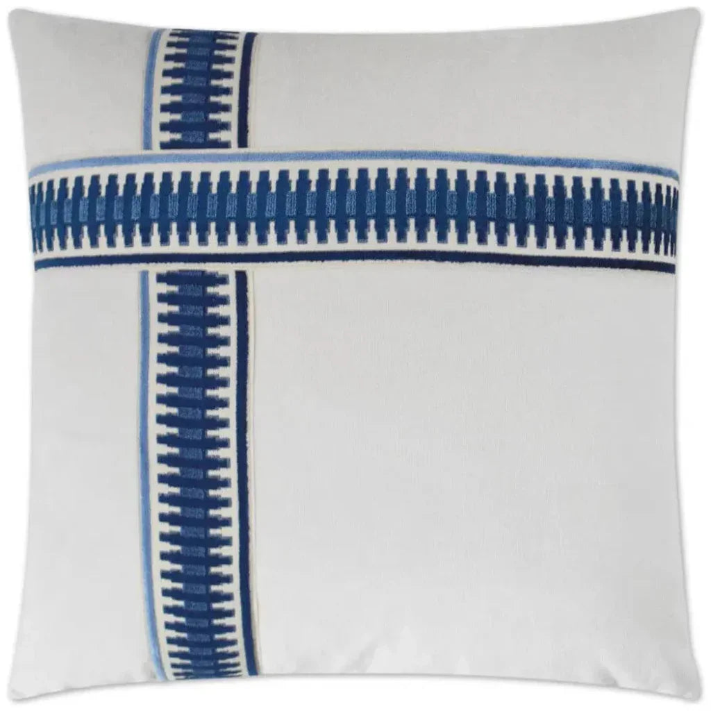Antibes II Blue Blue Throw Pillow Insert - LOOMLAN - D.V. Kap - Throw Pillows