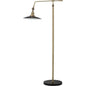 Antique Brass Aluminum Mid-Century Floor Lamp-Floor Lamps-Jamie Young-LOOMLAN