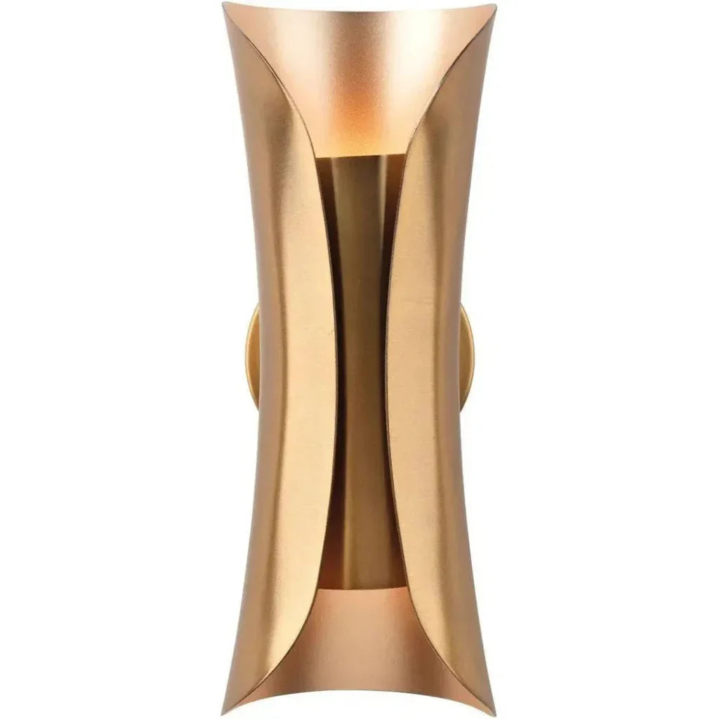 Antique Brass Gold Capsule Sconce - LOOMLAN - Jamie Young - Wall Sconces