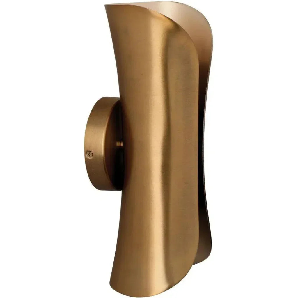 Antique Brass Gold Capsule Sconce - LOOMLAN - Jamie Young - Wall Sconces