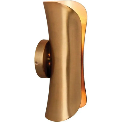 Antique Brass Gold Capsule Sconce - LOOMLAN - Jamie Young - Wall Sconces