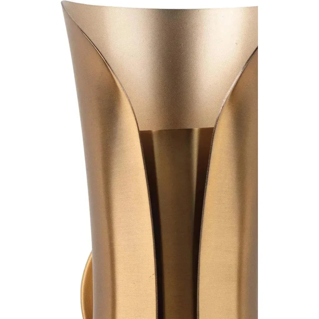 Antique Brass Gold Capsule Sconce - LOOMLAN - Jamie Young - Wall Sconces