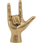 Antique Brass Hand Signs Sculpture