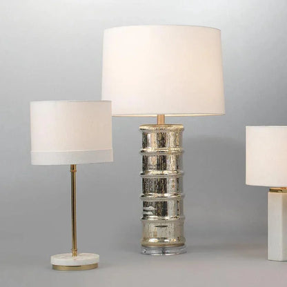 Antique Brass Marble Iron Grace Table Lamp - LOOMLAN - Jamie Young - Table Lamps