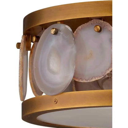 Antique Brass Small Upsala Flush Mount Ceiling Light-Flush Mounts-Jamie Young-LOOMLAN