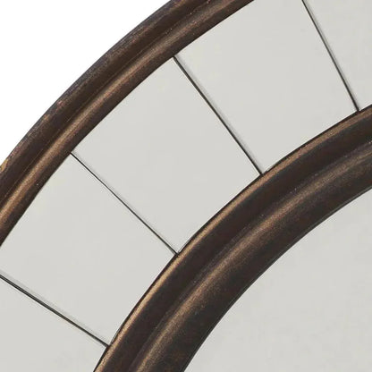 Antique Bronze Wood Coltrane Wall Mirror - LOOMLAN - Jamie Young - Wall Mirrors