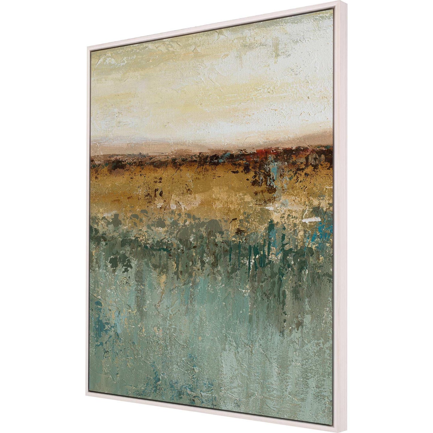 Antique Contemporary Wood Canvas Art