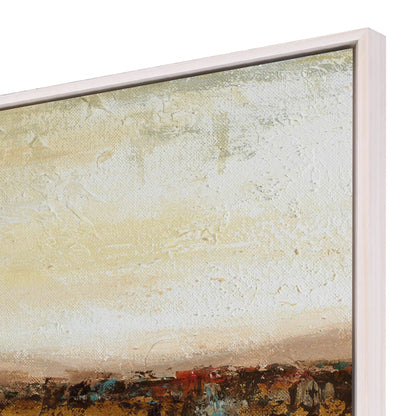 Antique Contemporary Wood Canvas Art