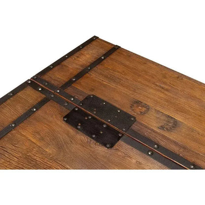 Antique Door Coffee Table Extra Large Reclaimed Wood - LOOMLAN - Sarreid - Coffee Tables