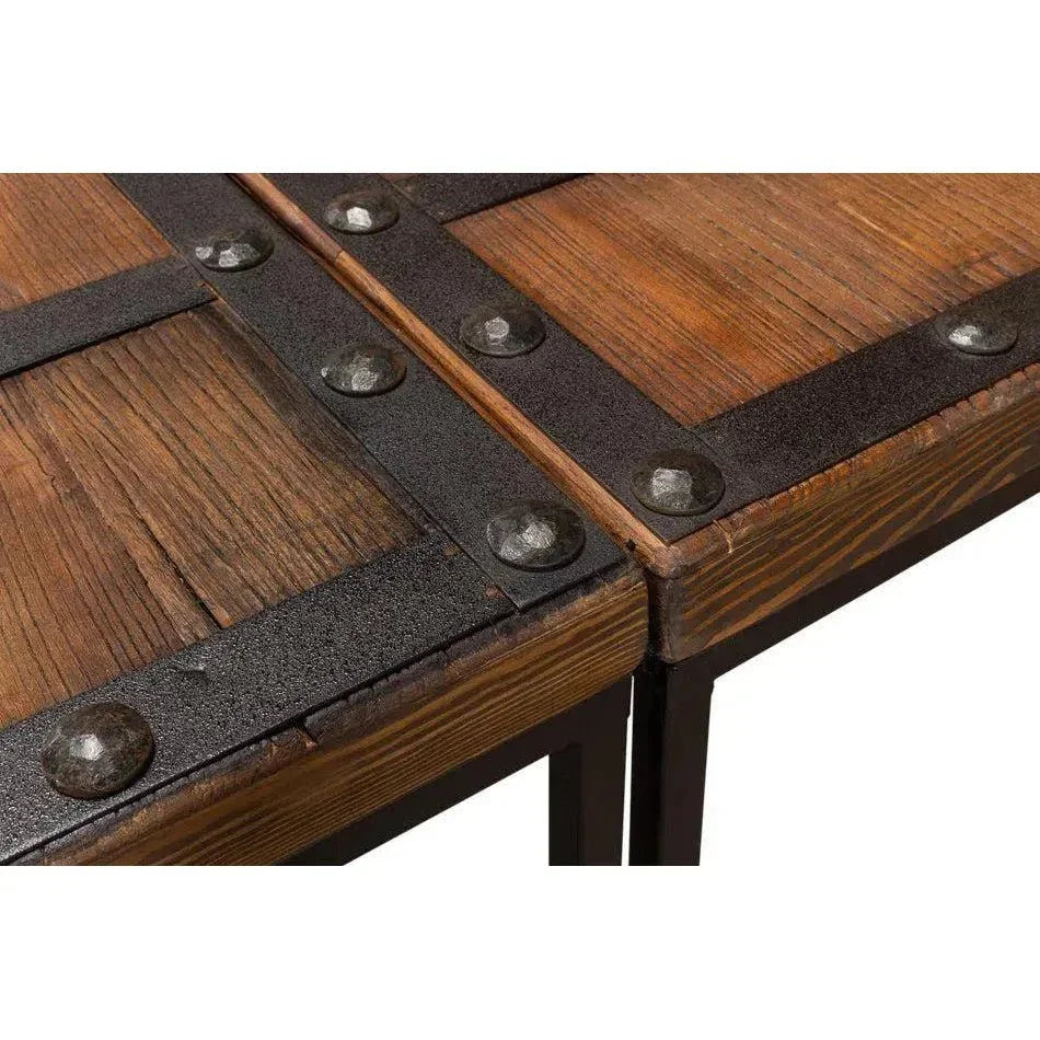 Antique Door Coffee Table Extra Large Reclaimed Wood - LOOMLAN - Sarreid - Coffee Tables