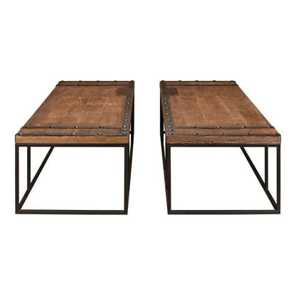 Antique Door Coffee Table Extra Large Reclaimed Wood - LOOMLAN - Sarreid - Coffee Tables