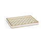 Antique Gold Accent Wooden Tray - LOOMLAN - Chelsea House - Trays