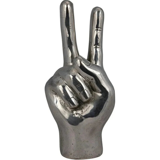 Antique Silver Hand Signs Sculpture