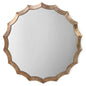 Antique Silver Round Scalloped Wall Mirror - LOOMLAN - Jamie Young - Wall Mirrors