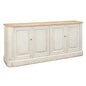 Antique Whitewash Sideboard 4 Door - LOOMLAN - Sarreid - Sideboards