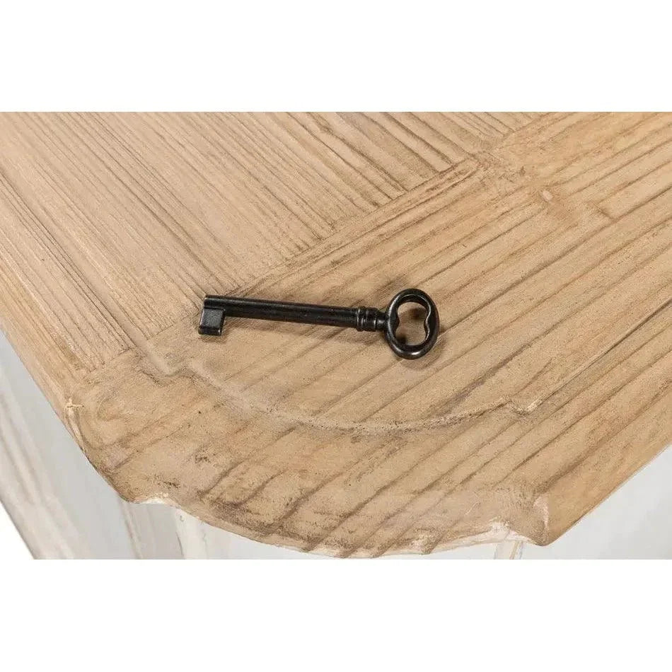 Antique Whitewash Extra Wide Sideboard 6 Door - LOOMLAN - Sarreid - Sideboards