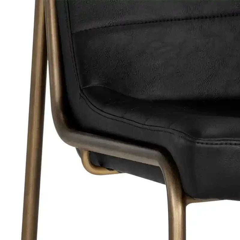 Anton Leather Armless Dining Chair - LOOMLAN - SUNPAN - Dining Chairs