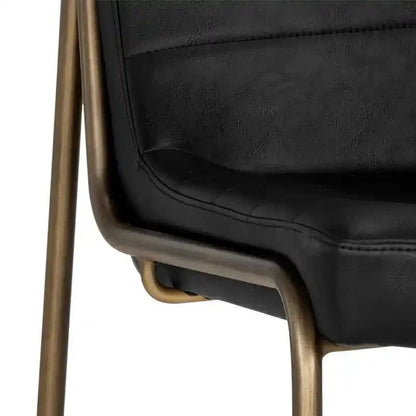 Anton Leather Armless Dining Chair - LOOMLAN - SUNPAN - Dining Chairs