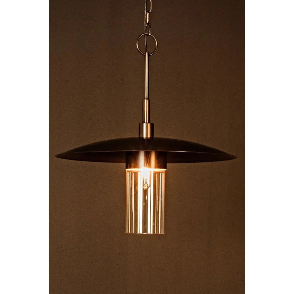 Anton Pendant, Metal with Aged Brass Finish - LOOMLAN - Noir - Pendants
