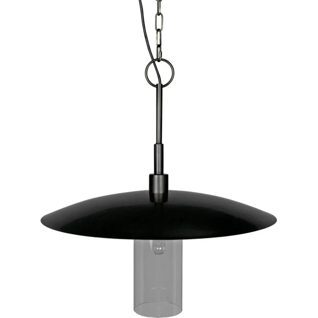 Anton Pendant, Metal with Aged Brass Finish - LOOMLAN - Noir - Pendants