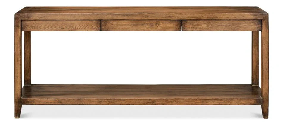 Anton Wooden Rectangular Console Table - LOOMLAN - Sarreid - Console Tables