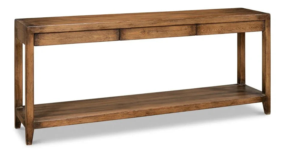 Anton Wooden Rectangular Console Table - LOOMLAN - Sarreid - Console Tables