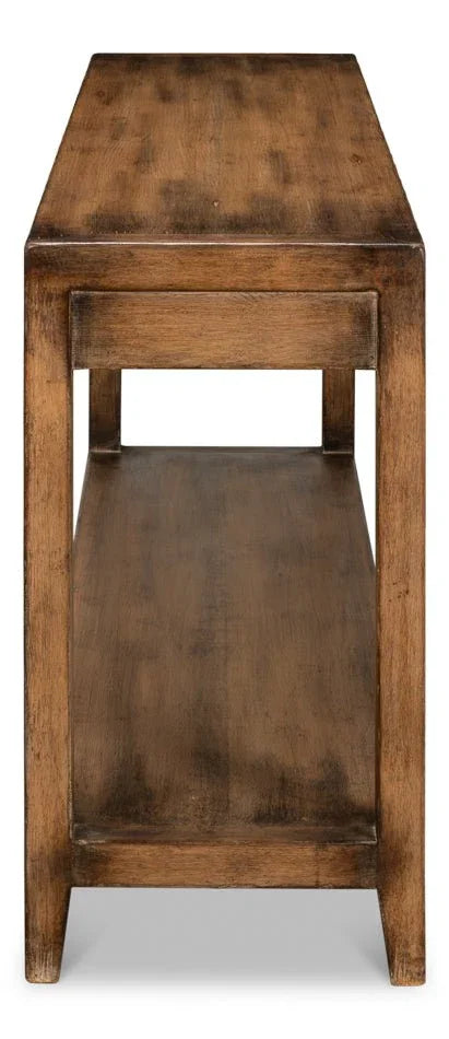 Anton Wooden Rectangular Console Table - LOOMLAN - Sarreid - Console Tables