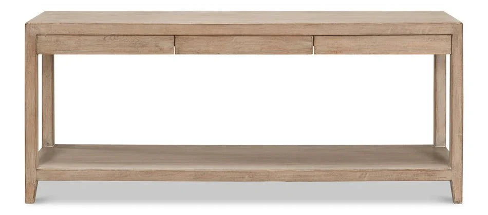 Anton Wooden Rectangular Console Table - LOOMLAN - Sarreid - Console Tables