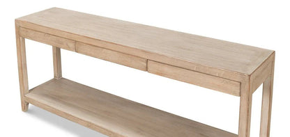 Anton Wooden Rectangular Console Table - LOOMLAN - Sarreid - Console Tables
