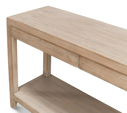 Anton Wooden Rectangular Console Table - LOOMLAN - Sarreid - Console Tables