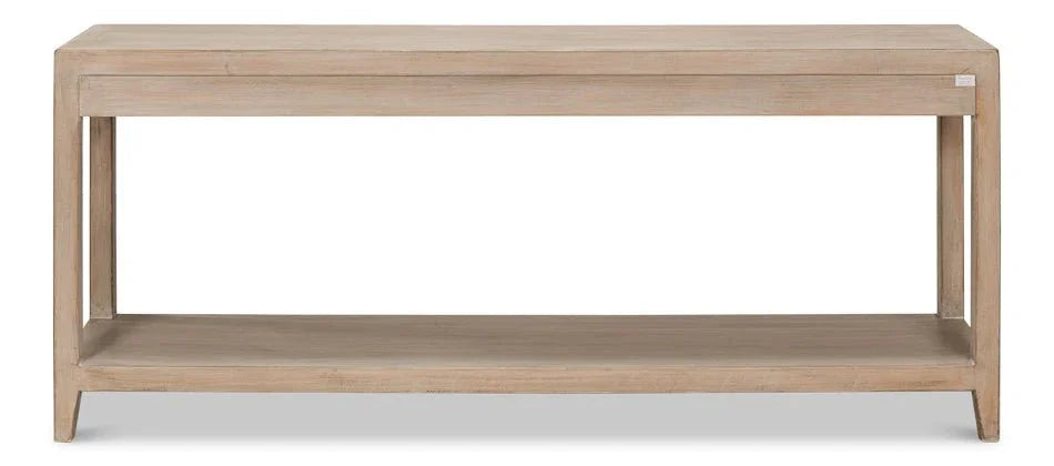 Anton Wooden Rectangular Console Table - LOOMLAN - Sarreid - Console Tables