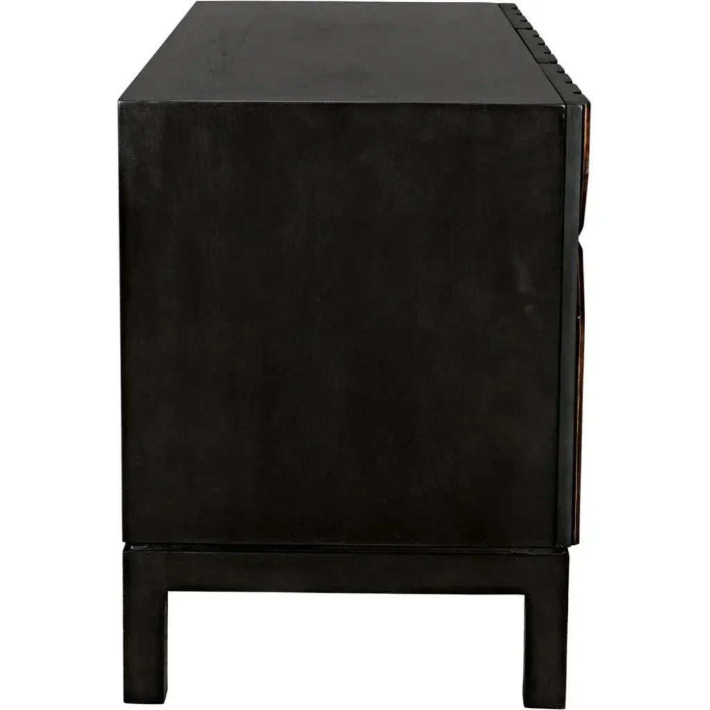 Anubis Black 3 Door Sideboard - LOOMLAN - Noir - Sideboards