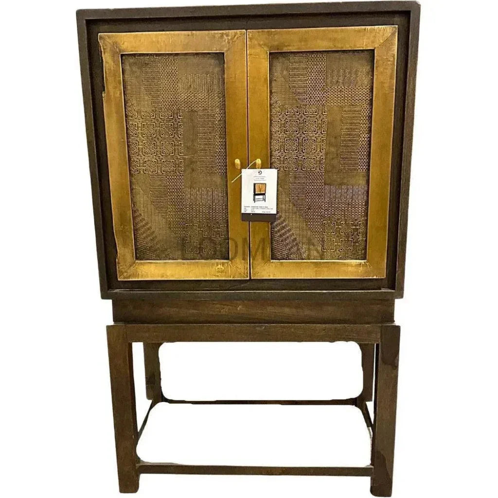 Anvarra Mid Century Home Bar Cabinet On Stand-Home Bar Cabinets-LOOMLAN-LOOMLAN