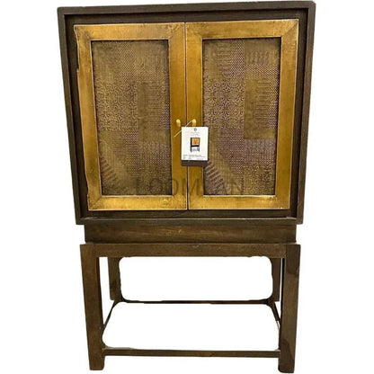 Anvarra Mid Century Home Bar Cabinet On Stand-Home Bar Cabinets-LOOMLAN-LOOMLAN