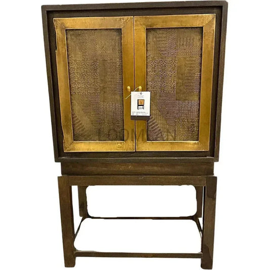 Anvarra Mid Century Home Bar Cabinet On Stand-Home Bar Cabinets-LOOMLAN-LOOMLAN