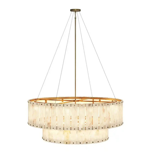 Apsara Cream Alabaster Chandelier - LOOMLAN - SUNPAN - Chandeliers