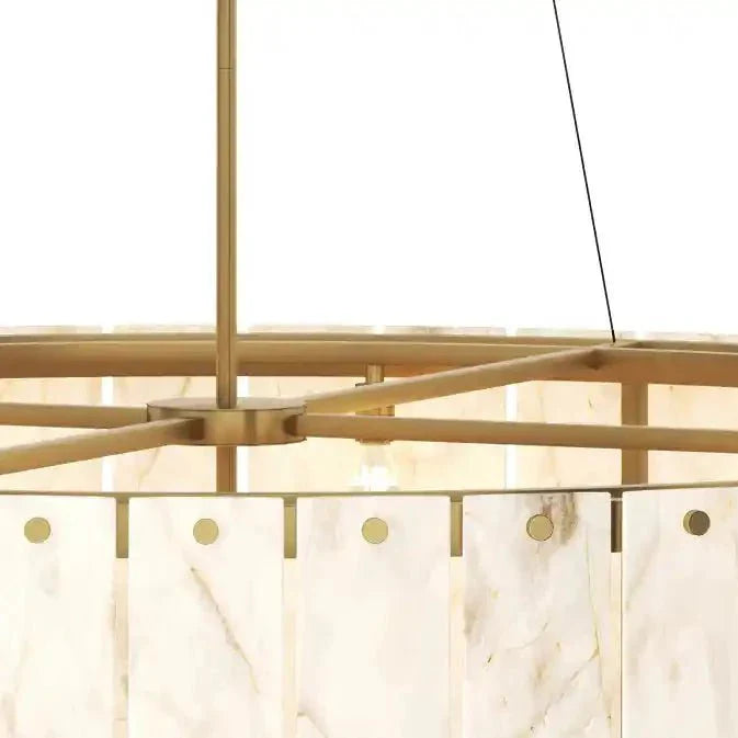 Apsara Cream Alabaster Chandelier - LOOMLAN - SUNPAN - Chandeliers
