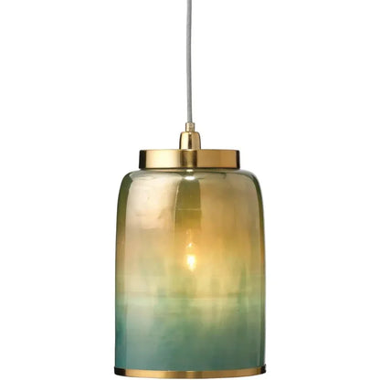 Aqua Dark Blue Glass Vapor Pendant - LOOMLAN - Jamie Young - Pendants