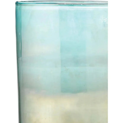 Aqua Two Tone Glass Vapor Vase 20" - LOOMLAN - Jamie Young - Vases & Jars