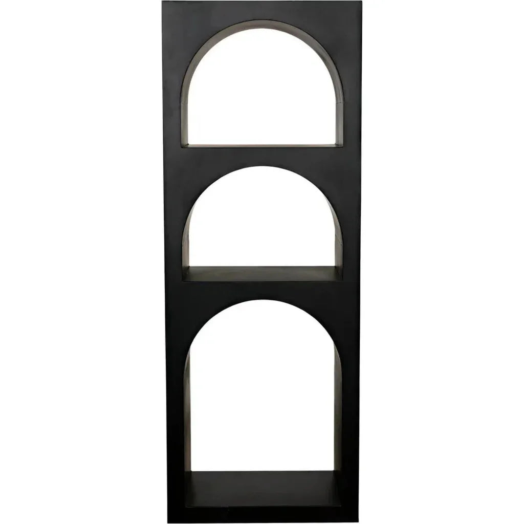 Aqueduct Black Metal Etagere-Etageres-Noir-LOOMLAN