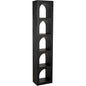 Aqueduct Black Metal Etagere-Etageres-Noir-Tall-LOOMLAN