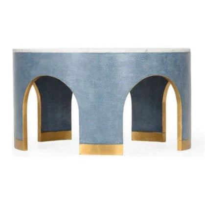 Aqueduct Marble Top Round Cocktail Table - LOOMLAN - Chelsea House - Coffee Tables
