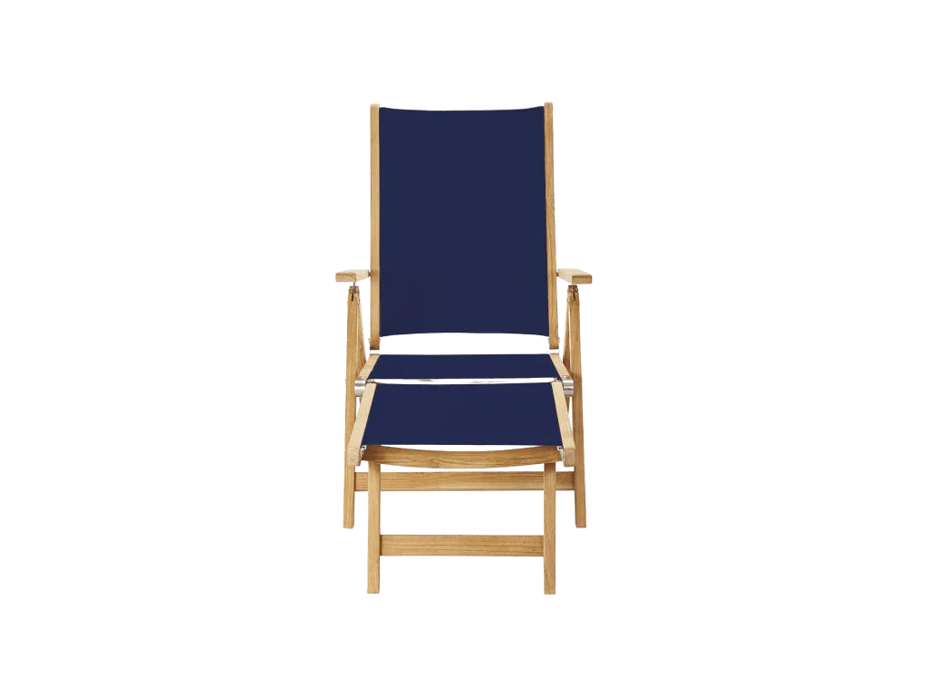Aquitania Teak Patio Folding Lounge Deck Chair-Outdoor Lounge Chairs-HiTeak-LOOMLAN