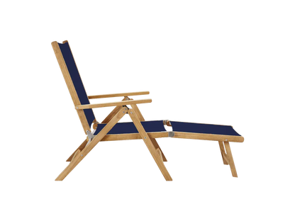 Aquitania Teak Patio Folding Lounge Deck Chair-Outdoor Lounge Chairs-HiTeak-LOOMLAN
