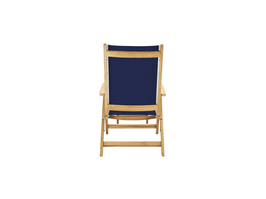 Aquitania Teak Patio Folding Lounge Deck Chair-Outdoor Lounge Chairs-HiTeak-LOOMLAN